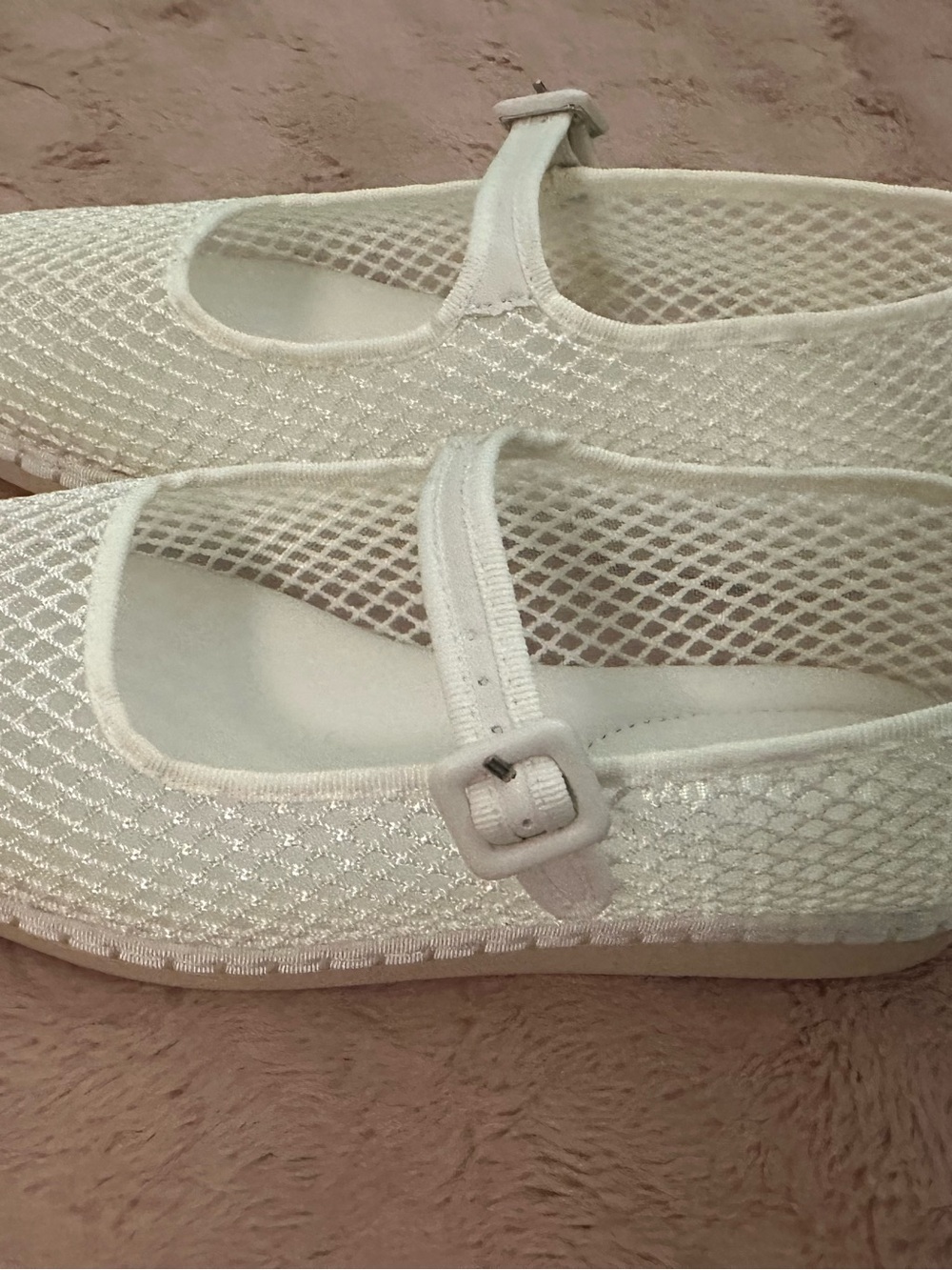 NWOB Jason Wu White Mesh Mary Jane Flats size 9.5 - Picture 7 of 8